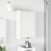 vidaXL Badkamer Kast Wandgemonteerd Wit 39 x 23.5 x 65 cm Bewerkt hout