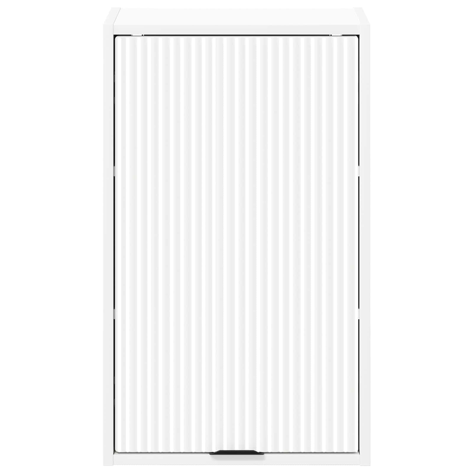 vidaXL Badkamer Kast Wandgemonteerd Wit 39 x 23.5 x 65 cm Bewerkt hout