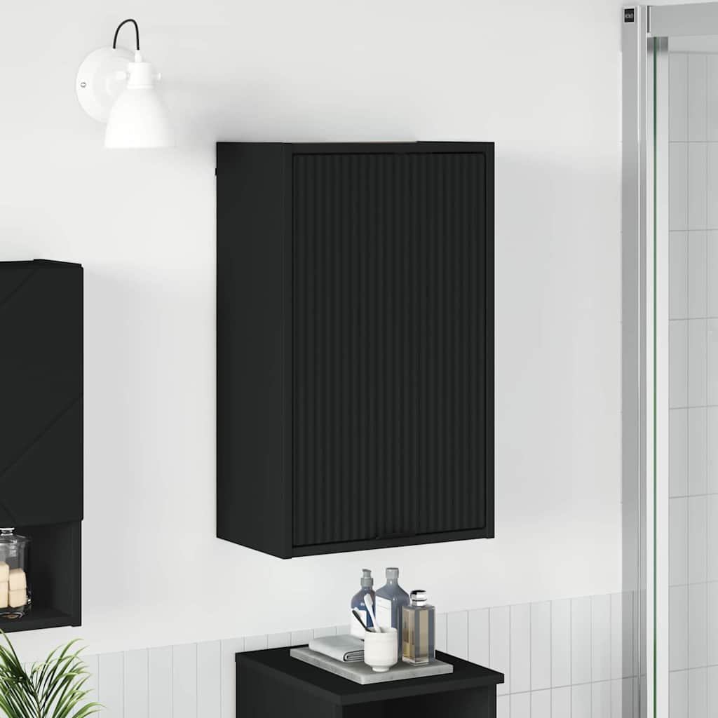 vidaXL Badkamer Kast Wandgemonteerd Wit 39 x 23.5 x 65 cm Bewerkt hout