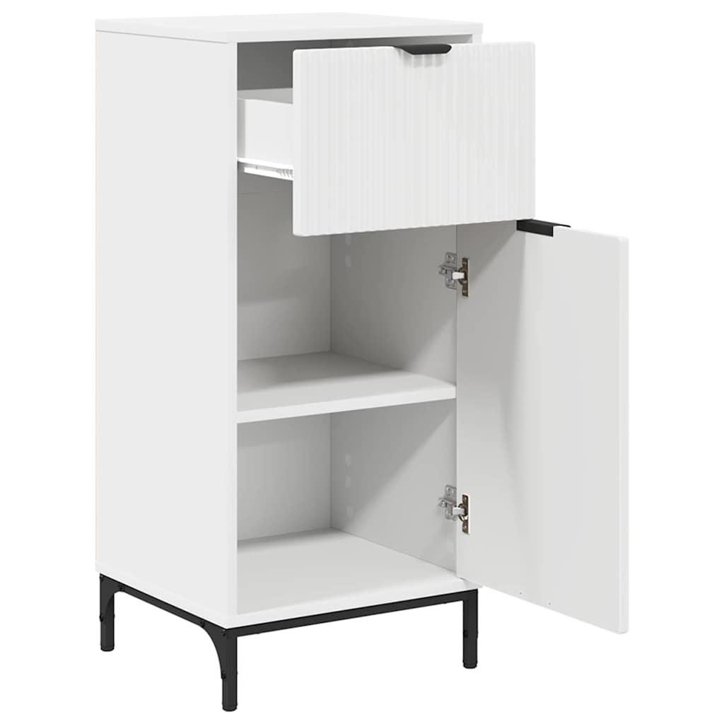 vidaXL Badkamer Kast met lade Wit 39.5 x 36 x 88 cm Bewerkt hout
