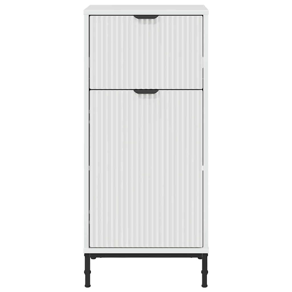 vidaXL Badkamer Kast met lade Wit 39.5 x 36 x 88 cm Bewerkt hout