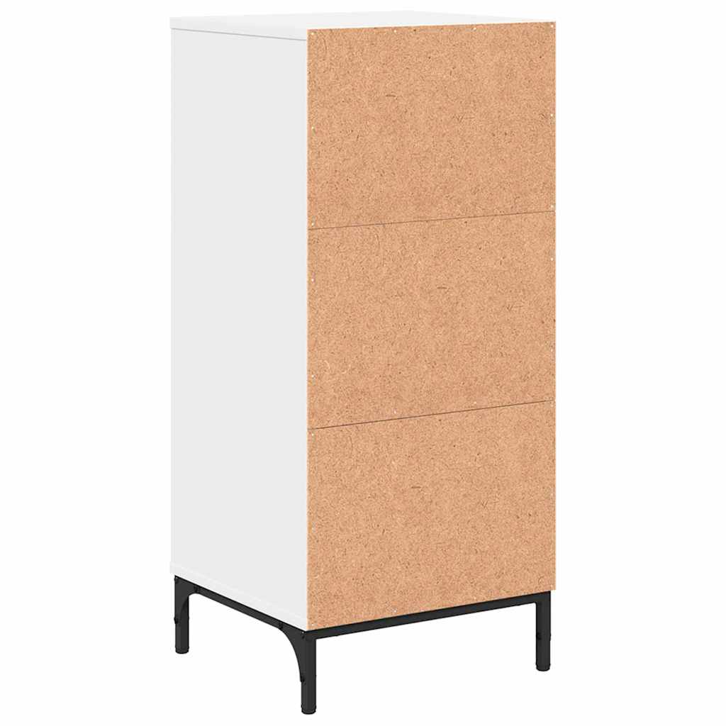vidaXL Badkamer Kast met lade Wit 39.5 x 36 x 88 cm Bewerkt hout