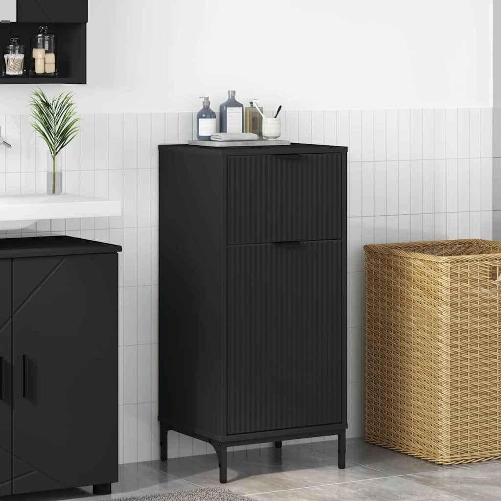 vidaXL Badkamer Kast met lade Wit 39.5 x 36 x 88 cm Bewerkt hout