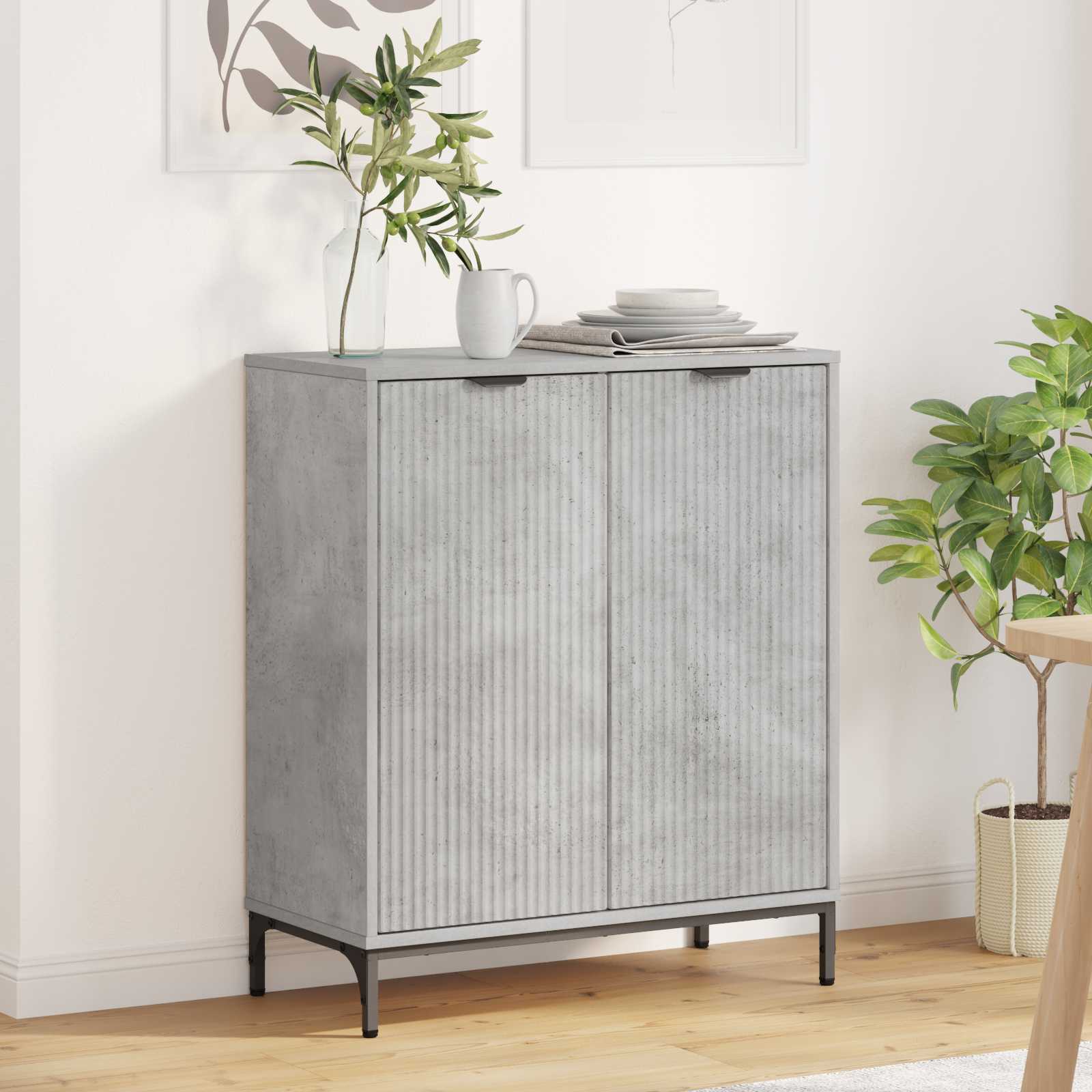 vidaXL Dressoir Wit 69.5 x 33 x 82 cm Bewerkt hout