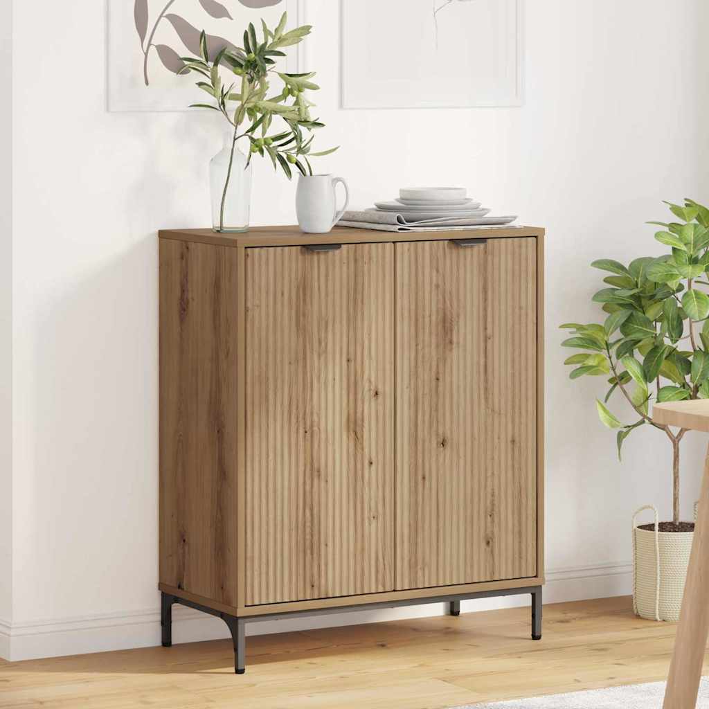 vidaXL Dressoir Wit 69.5 x 33 x 82 cm Bewerkt hout