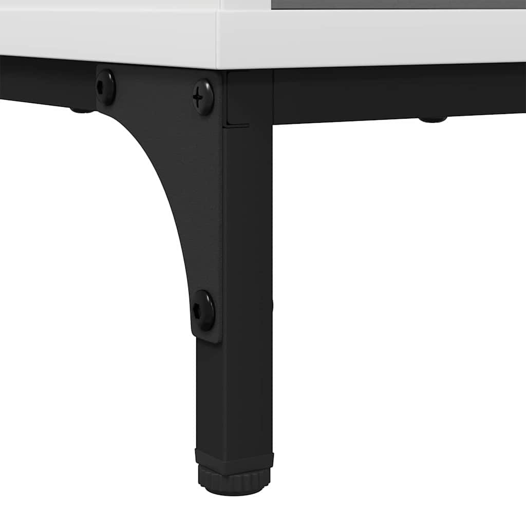 vidaXL Dressoir met lade Wit 79.5 x 33 x 82 cm Bewerkt hout