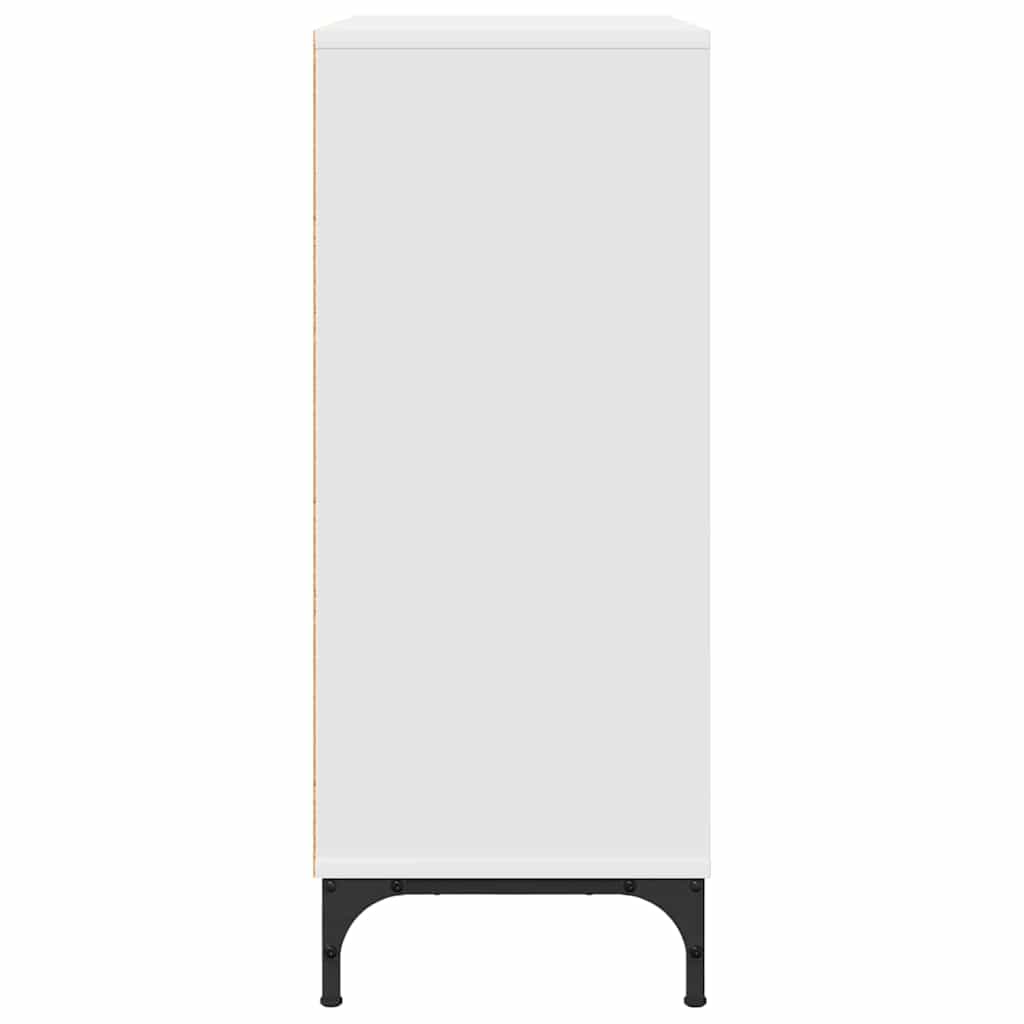 vidaXL Dressoir met lade Wit 79.5 x 33 x 82 cm Bewerkt hout