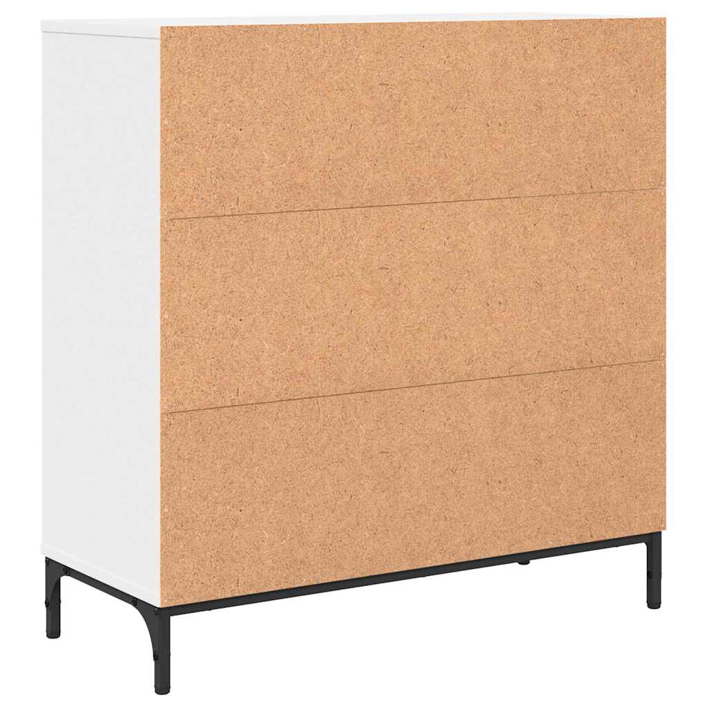 vidaXL Dressoir met lade Wit 79.5 x 33 x 82 cm Bewerkt hout
