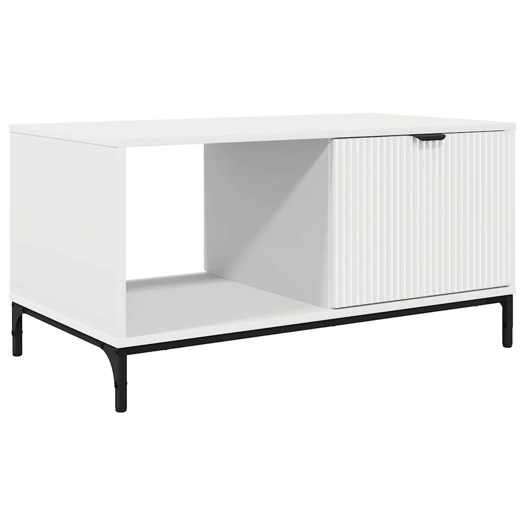 vidaXL Salontafel Wit 90 x 49 x 46 cm Bewerkt hout