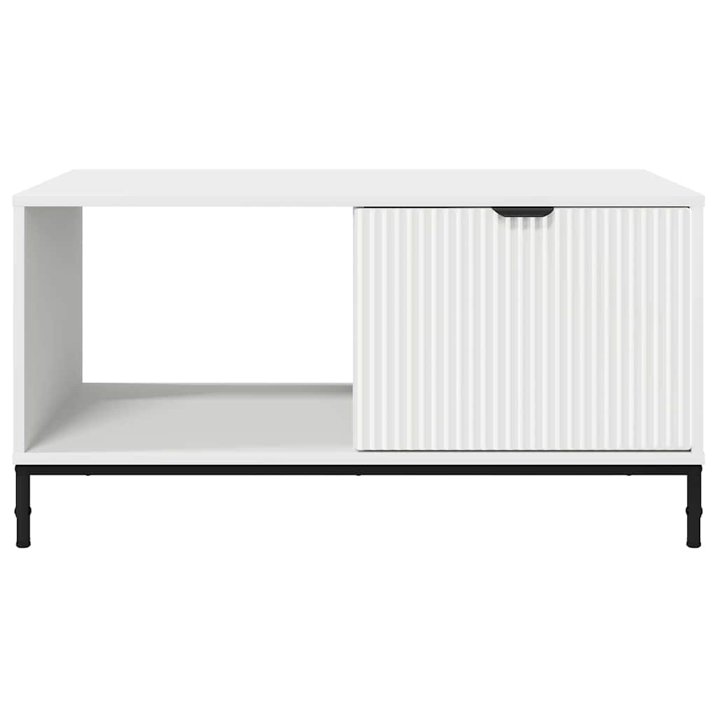 vidaXL Salontafel Wit 90 x 49 x 46 cm Bewerkt hout
