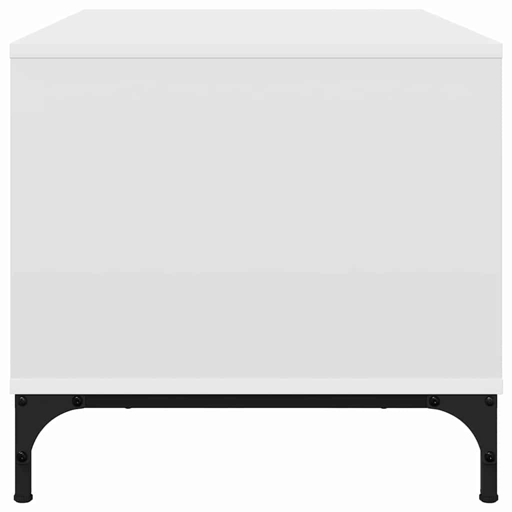 vidaXL Salontafel Wit 90 x 49 x 46 cm Bewerkt hout