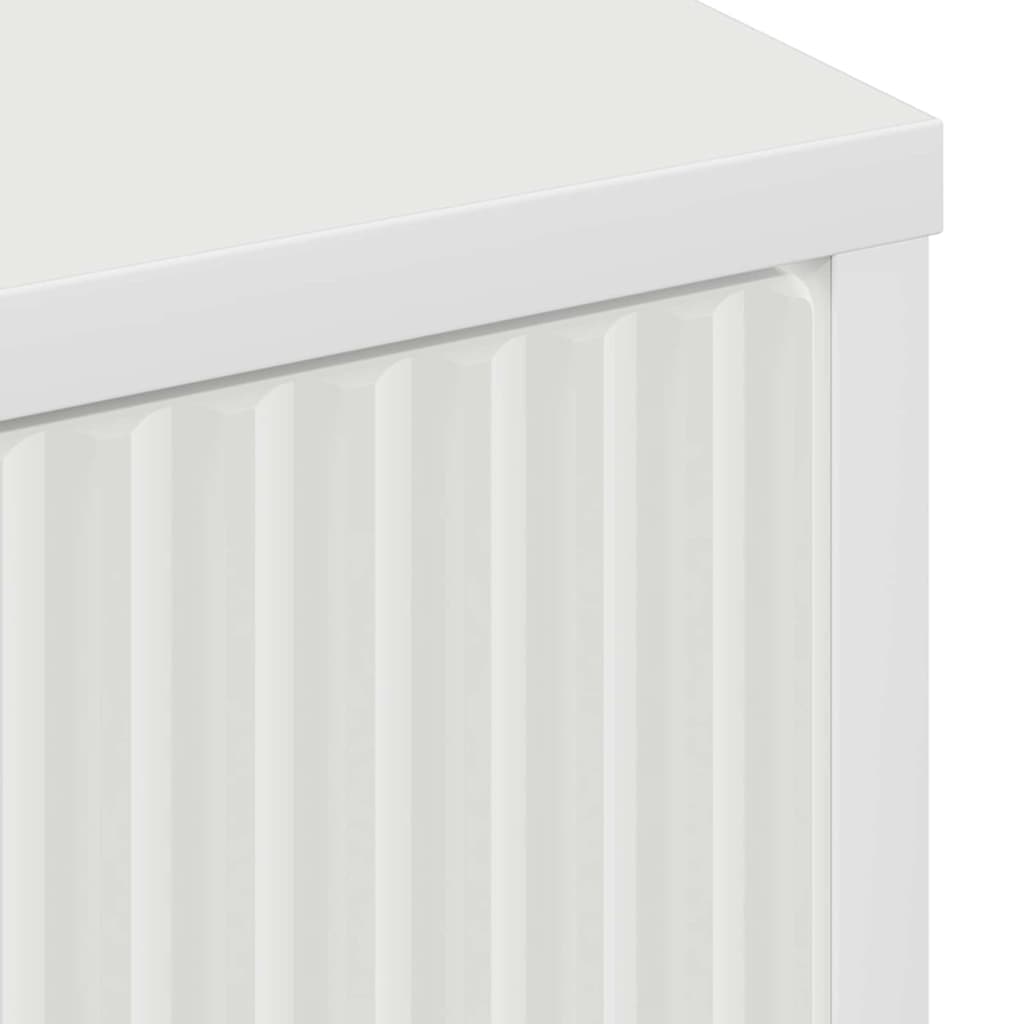 vidaXL Dressoir met lade Wit 89,5 x 33 x 82 cm Bewerkt hout