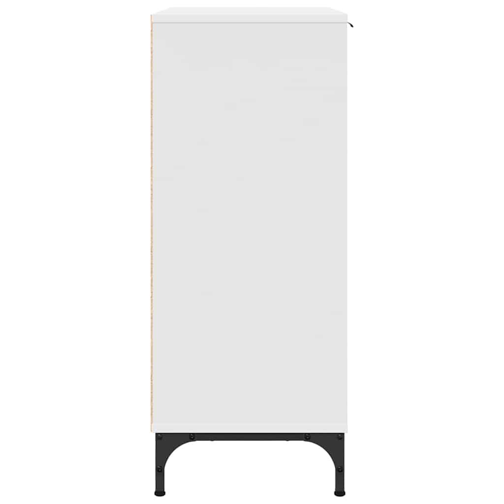 vidaXL Dressoir met lade Wit 89,5 x 33 x 82 cm Bewerkt hout