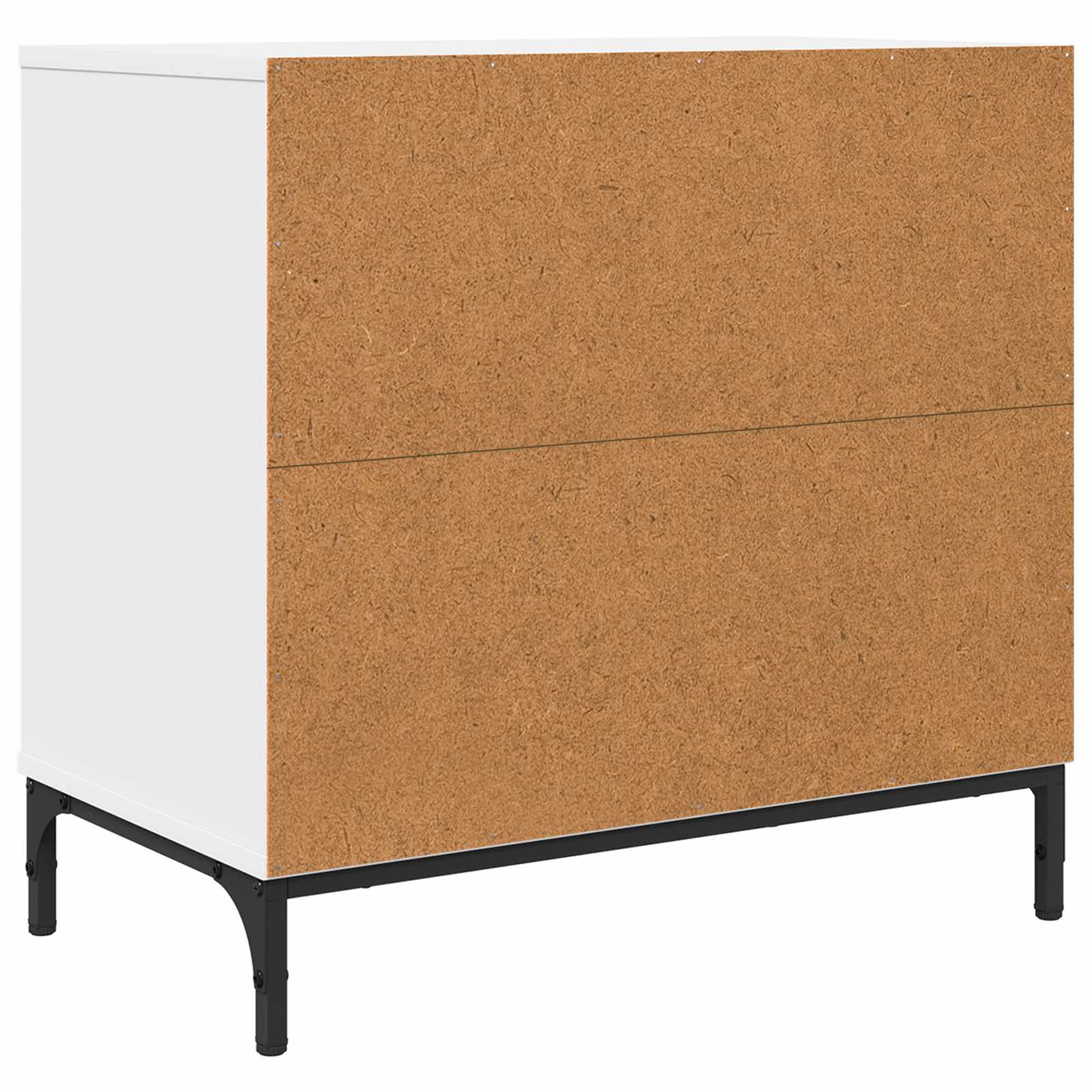 vidaXL Nachtkastje met lade Wit 63.5 x 36 x 61 cm Bewerkt hout