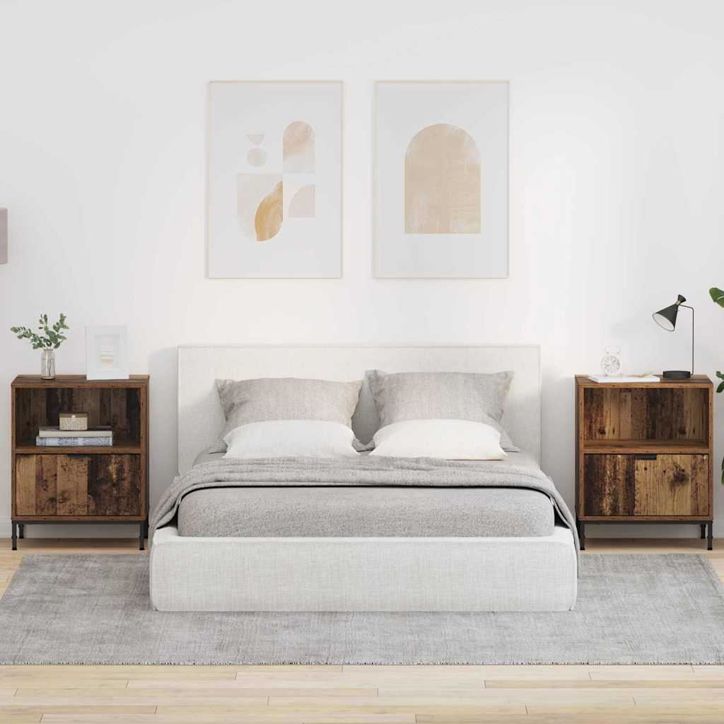 vidaXL Nachtkastje met lade Wit 49 x 36 x 61 cm Bewerkt hout