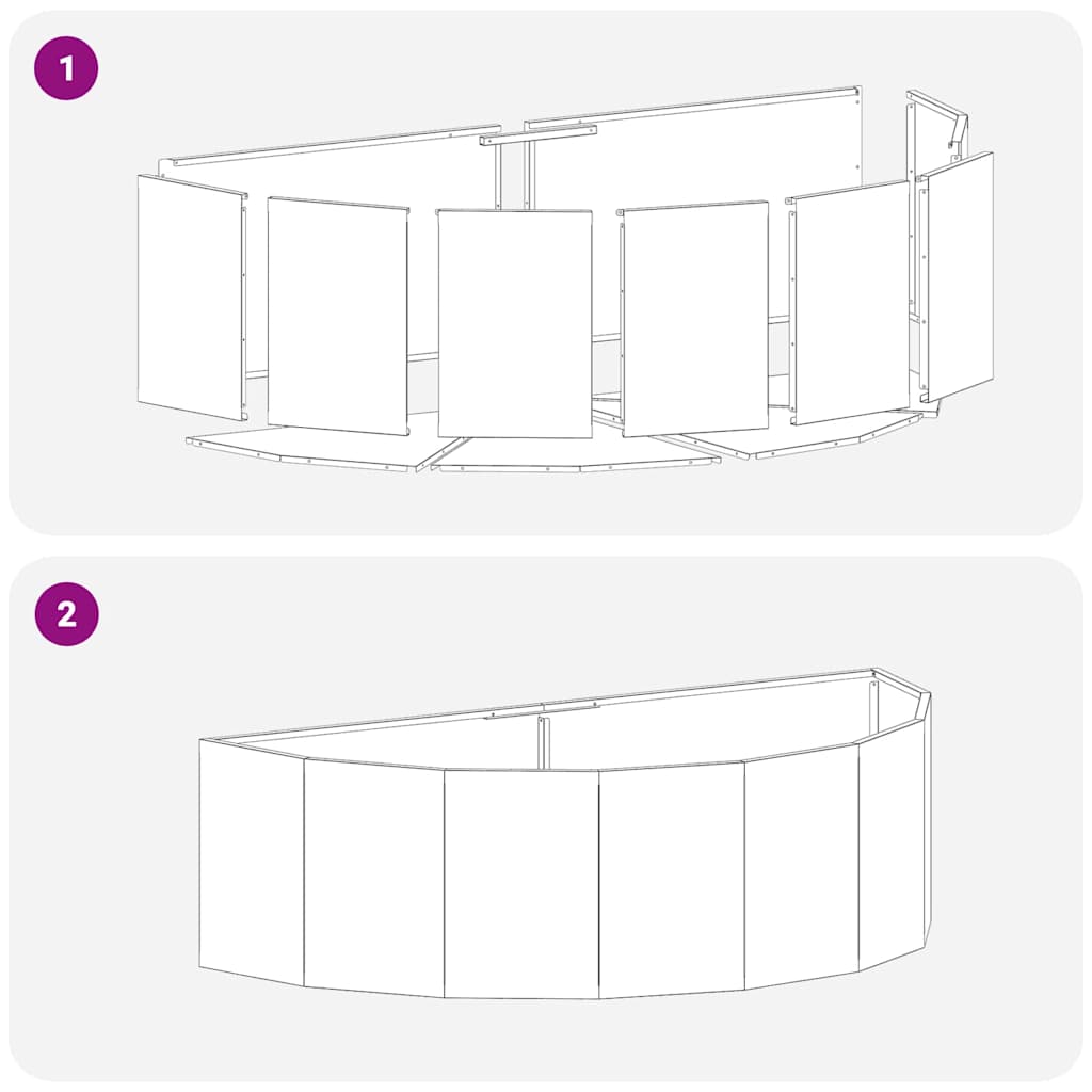 vidaXL Plantenbak Zwart 120 x 60 x 35 cm Staal