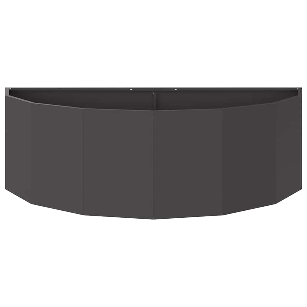 vidaXL Plantenbak Zwart 120 x 60 x 35 cm Staal