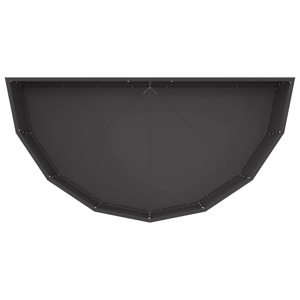 vidaXL Plantenbak Zwart 120 x 60 x 35 cm Staal