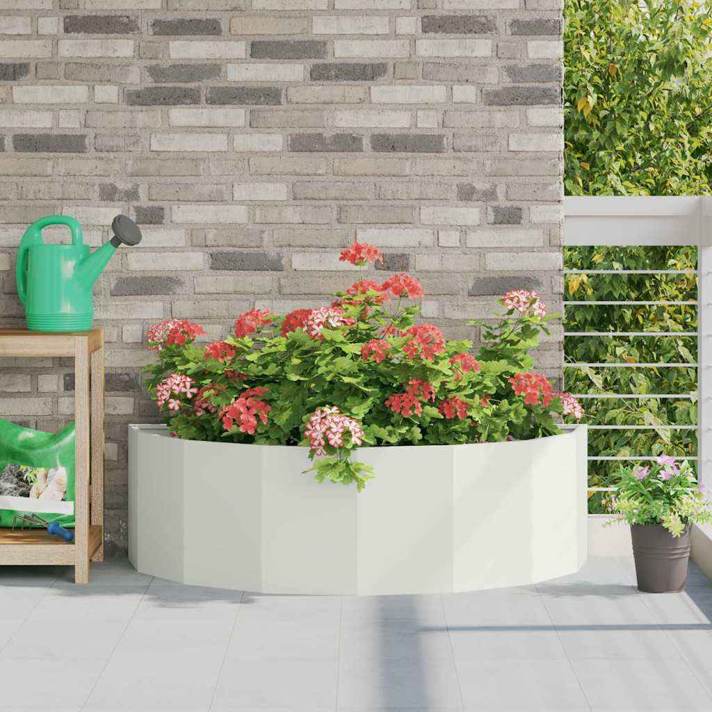 vidaXL Plantenbak Zwart 120 x 60 x 35 cm Staal
