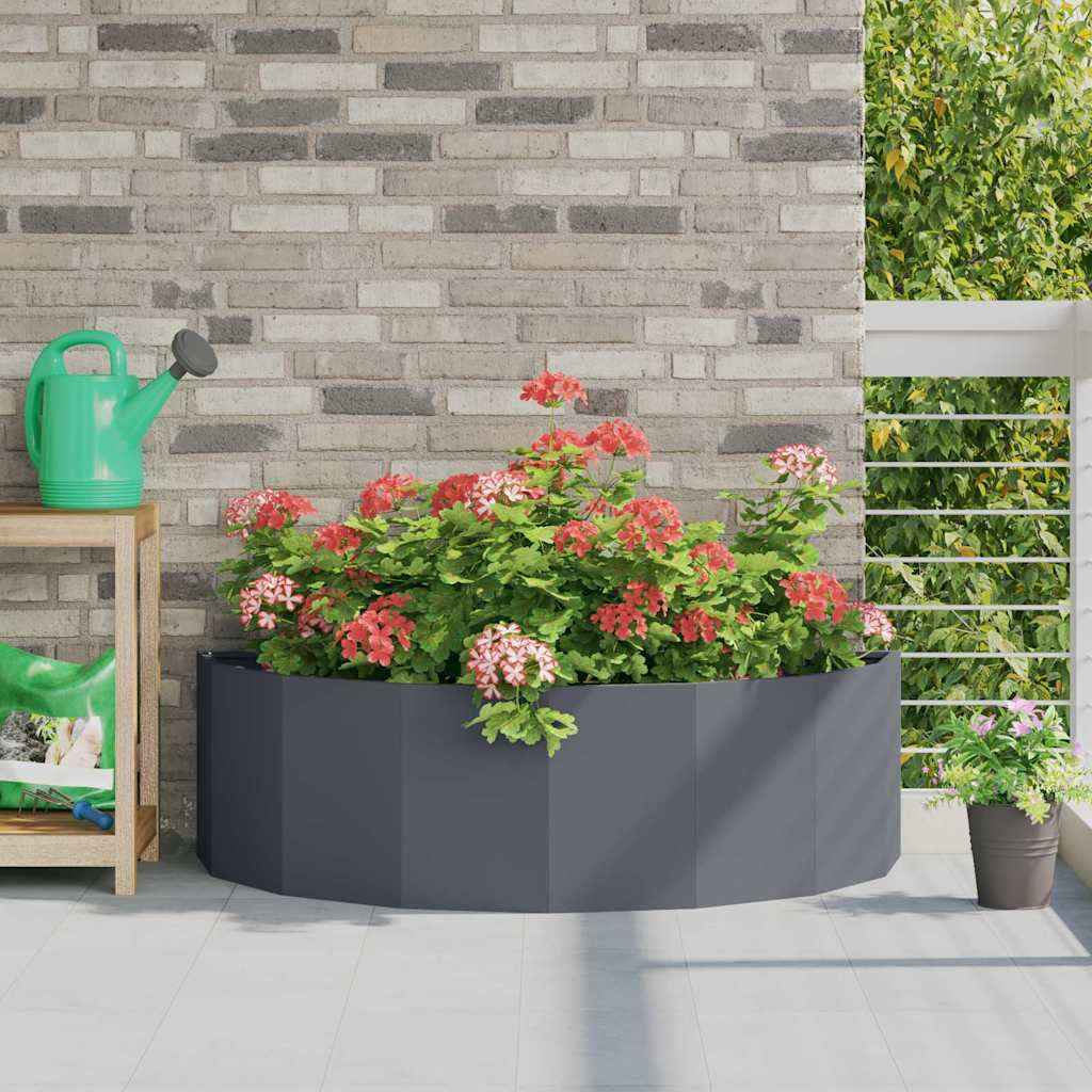 vidaXL Plantenbak Zwart 120 x 60 x 35 cm Staal