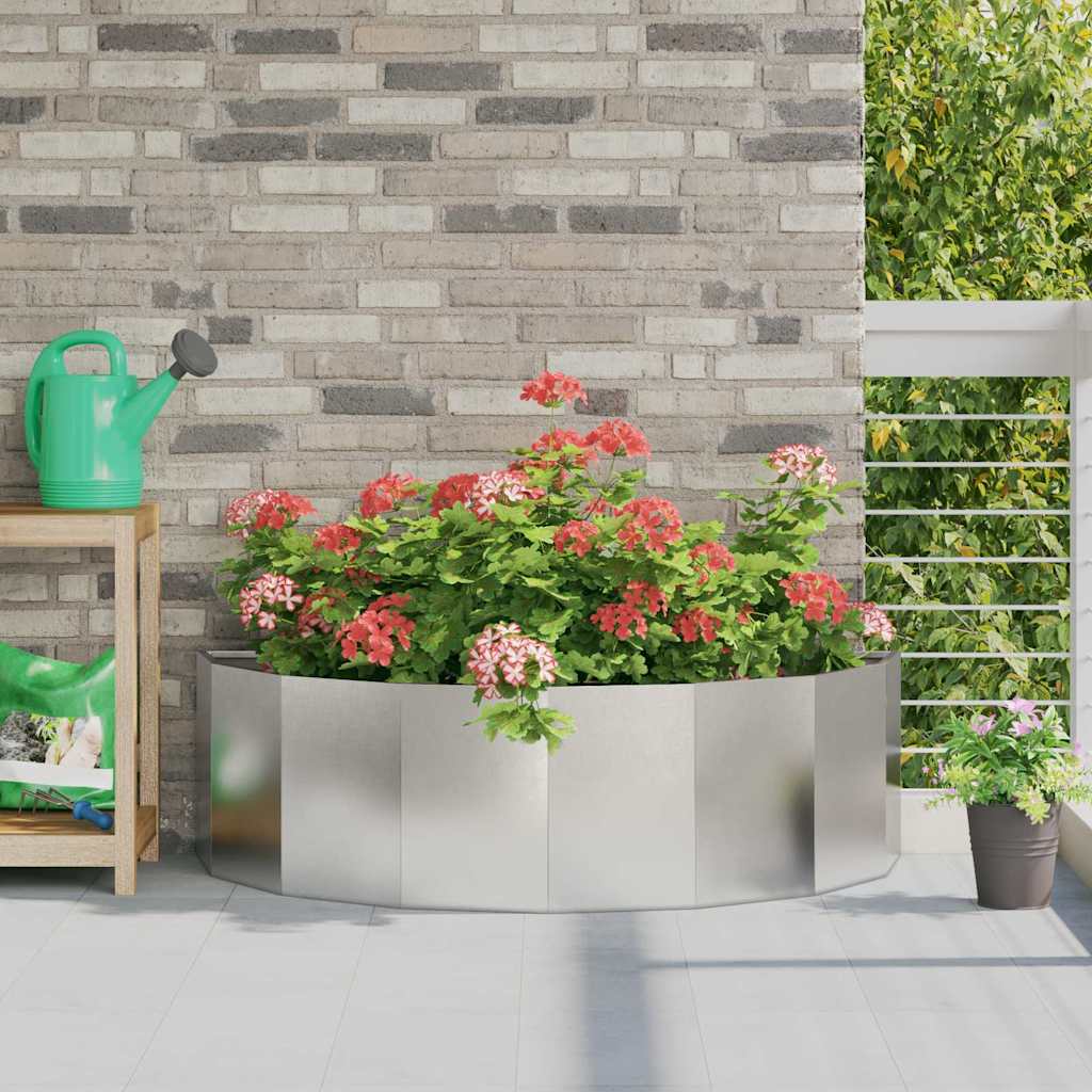 vidaXL Plantenbak Zwart 120 x 60 x 35 cm Staal