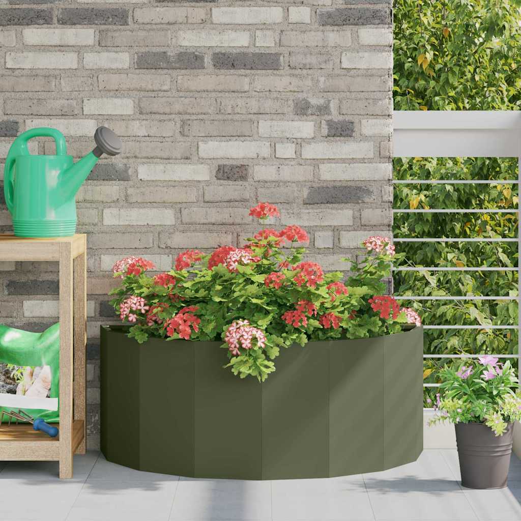 vidaXL Plantenbak Zwart 120 x 60 x 35 cm Staal