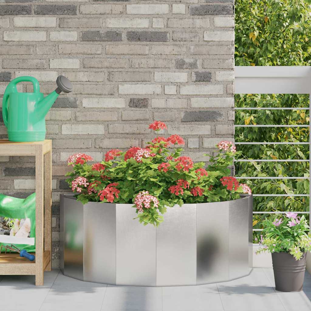 vidaXL Plantenbak Zwart 120 x 60 x 35 cm Staal