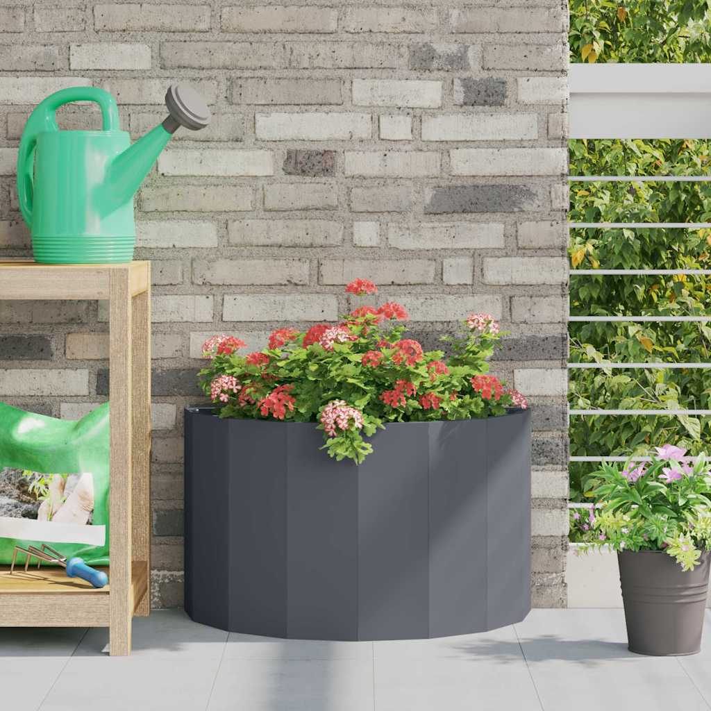 vidaXL Plantenbak Zwart 120 x 60 x 35 cm Staal