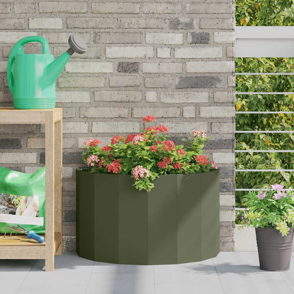 vidaXL Plantenbak Zwart 120 x 60 x 35 cm Staal