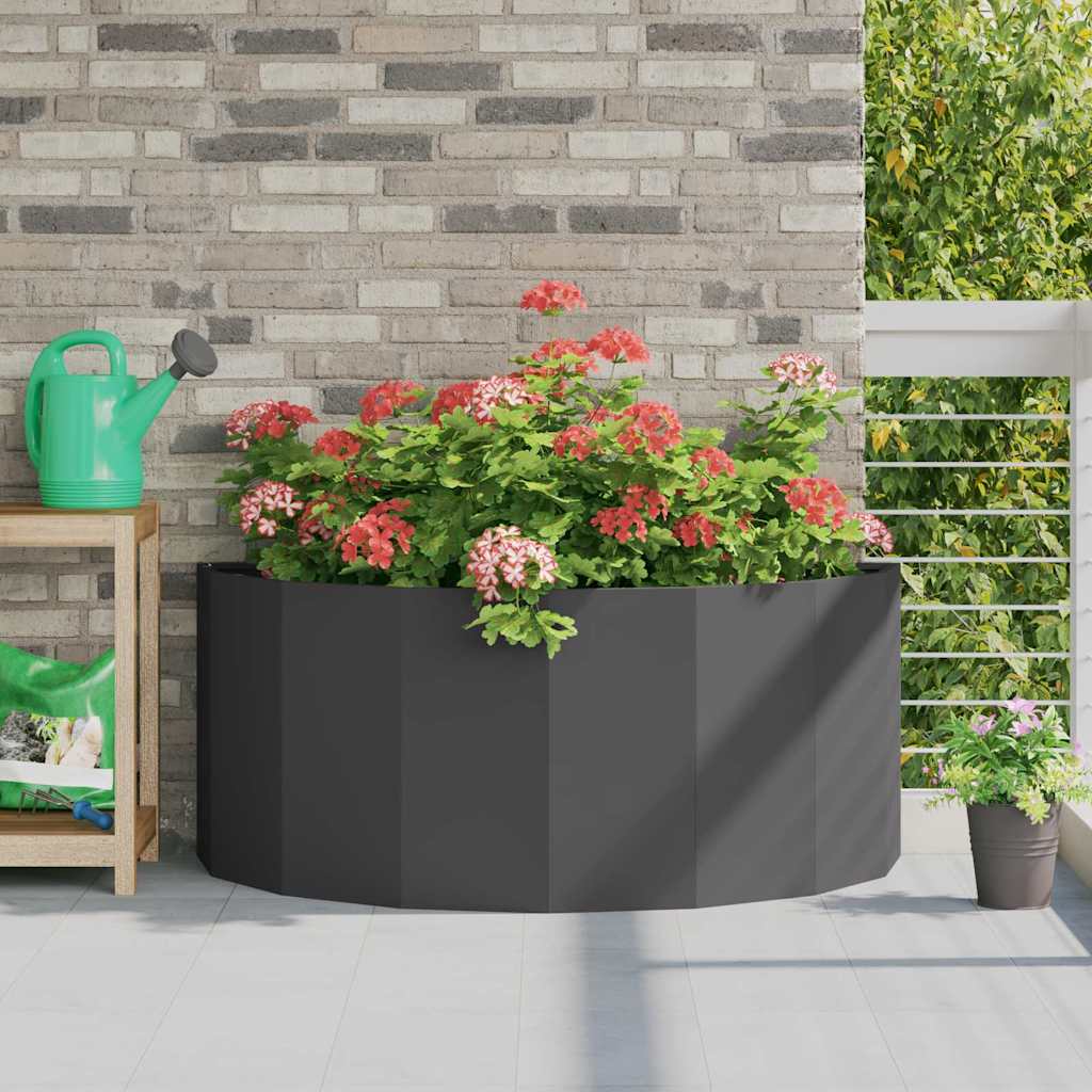 vidaXL Plantenbak Zwart 120 x 60 x 35 cm Staal