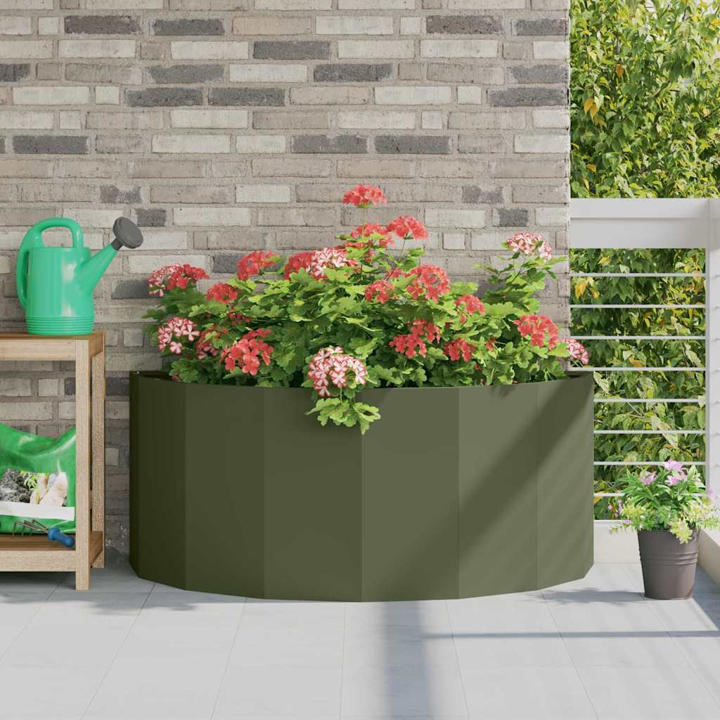 vidaXL Plantenbak Zwart 120 x 60 x 35 cm Staal