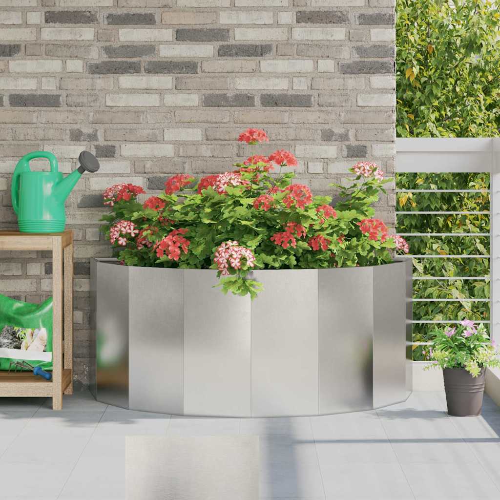 vidaXL Plantenbak Zwart 120 x 60 x 35 cm Staal