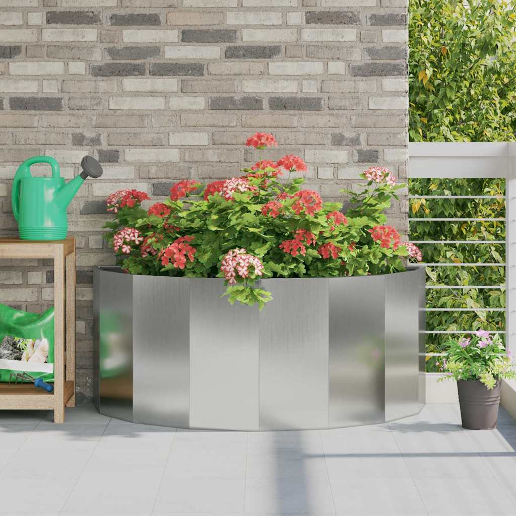 vidaXL Plantenbak Zwart 120 x 60 x 35 cm Staal