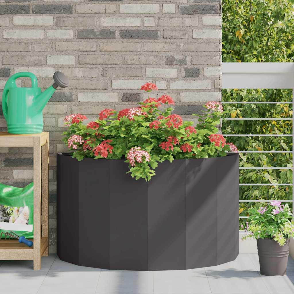 vidaXL Plantenbak Zwart 120 x 60 x 35 cm Staal