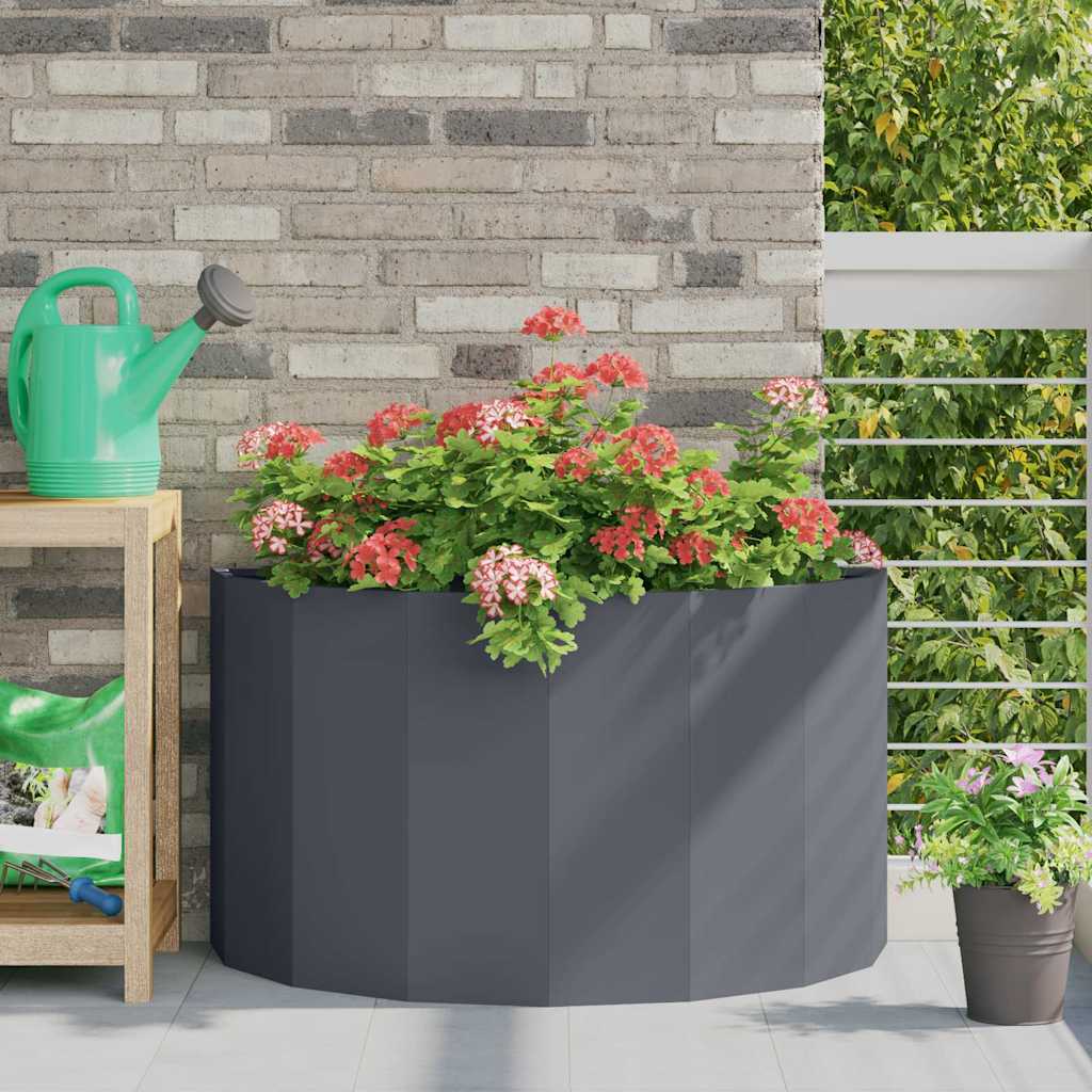 vidaXL Plantenbak Zwart 120 x 60 x 35 cm Staal