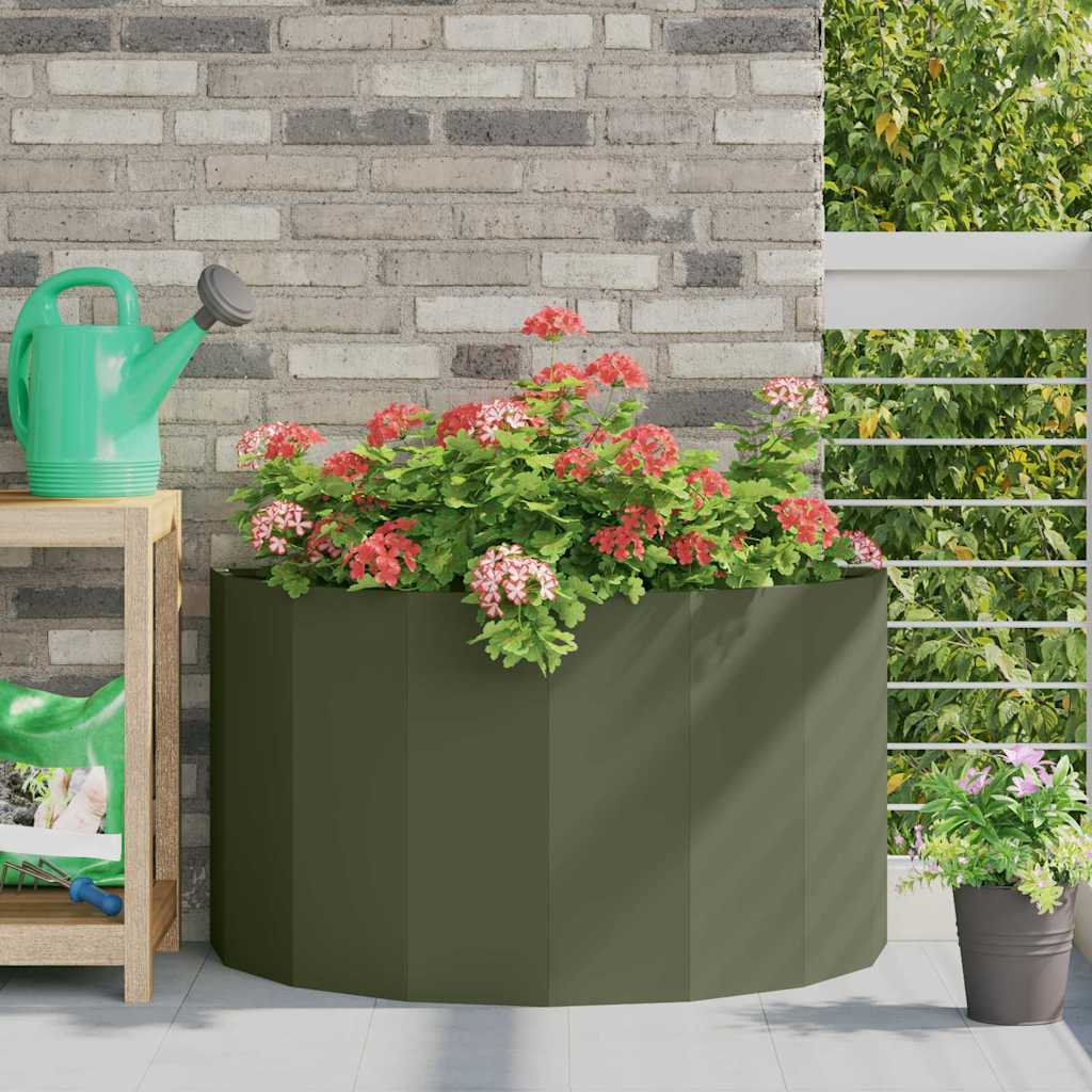 vidaXL Plantenbak Zwart 120 x 60 x 35 cm Staal