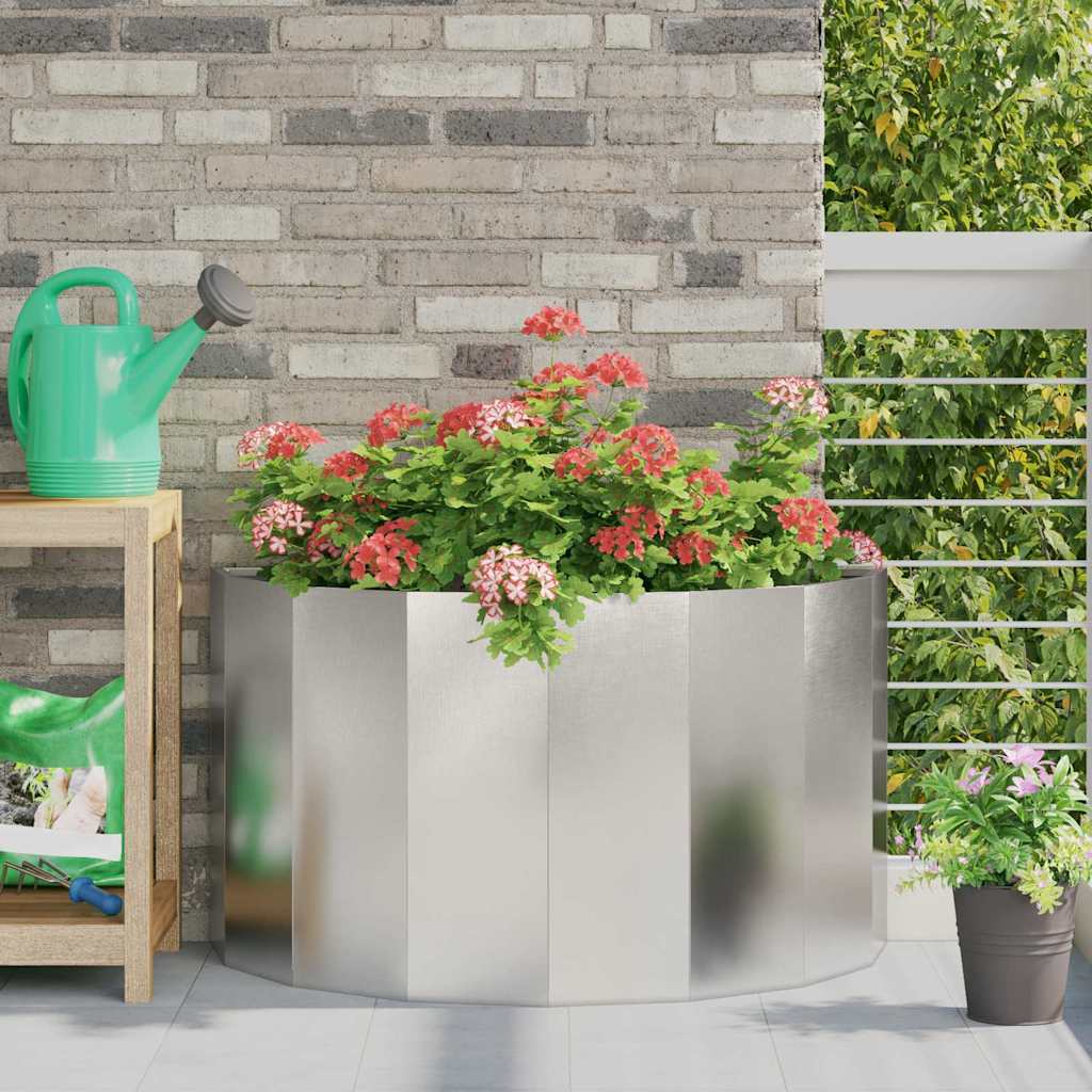 vidaXL Plantenbak Zwart 120 x 60 x 35 cm Staal