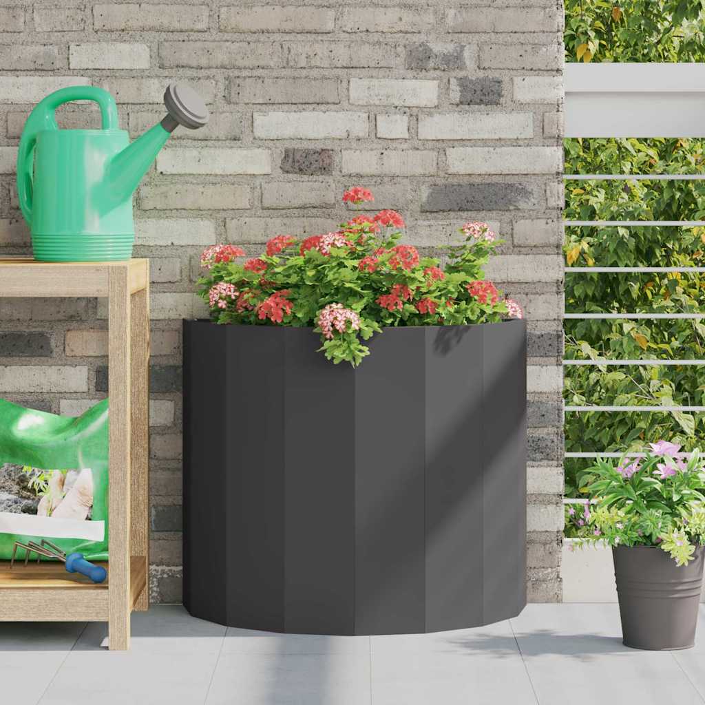 vidaXL Plantenbak Zwart 120 x 60 x 35 cm Staal