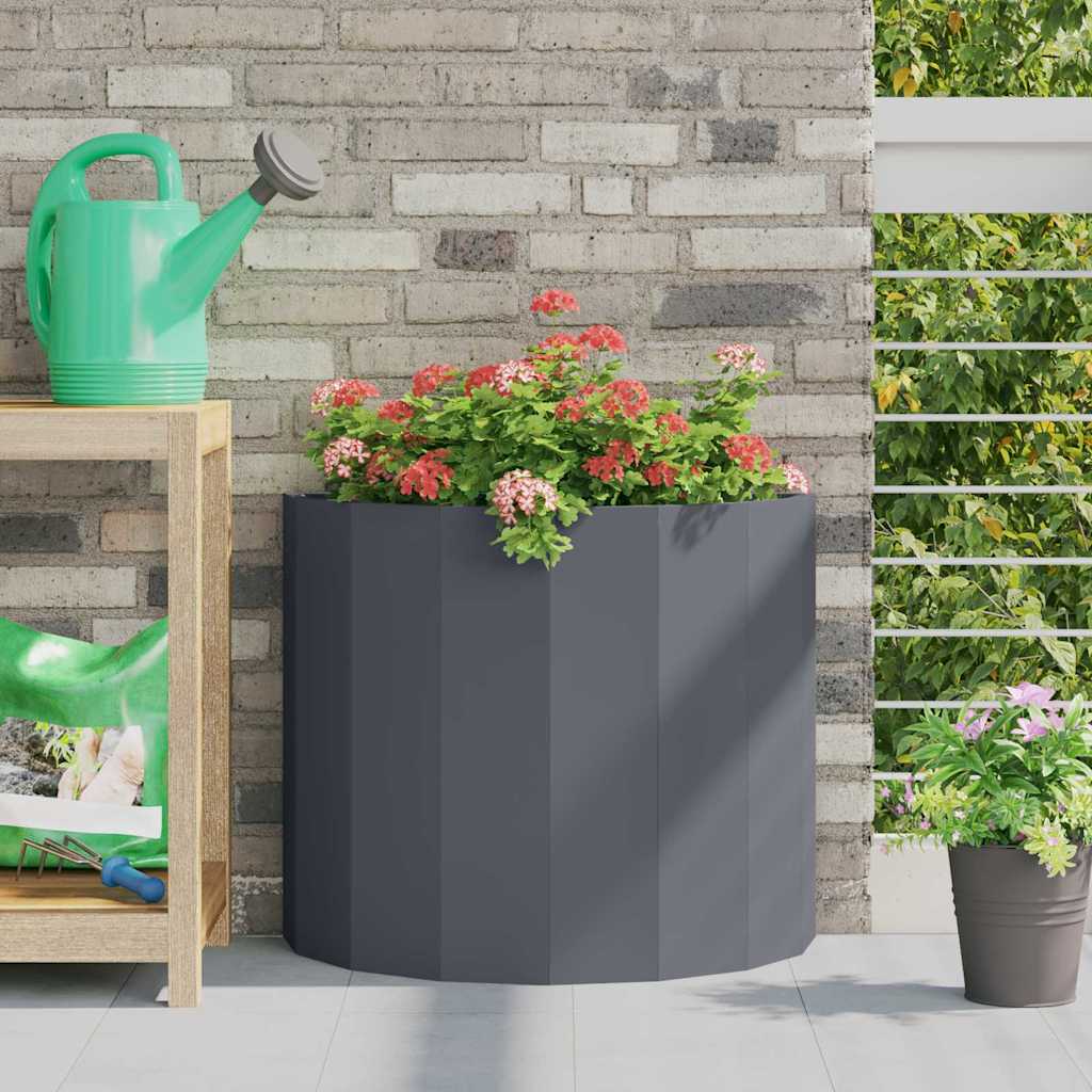 vidaXL Plantenbak Zwart 120 x 60 x 35 cm Staal