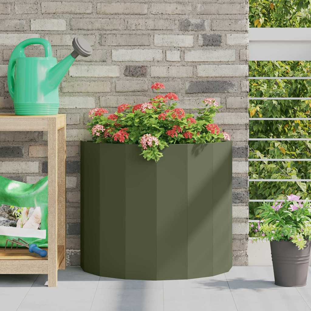 vidaXL Plantenbak Zwart 120 x 60 x 35 cm Staal
