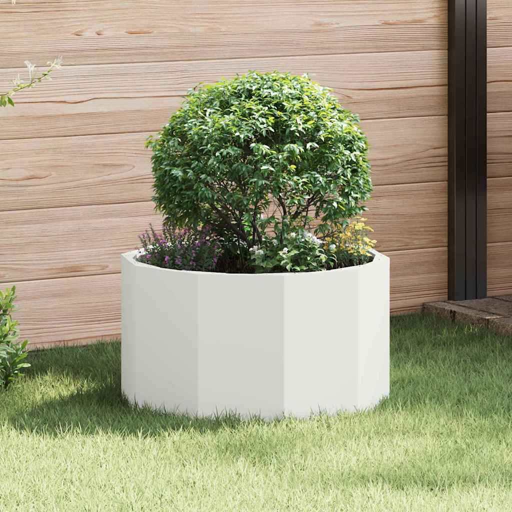 vidaXL Plantenbak Zwart 120 x 120 x 35 cm Staal