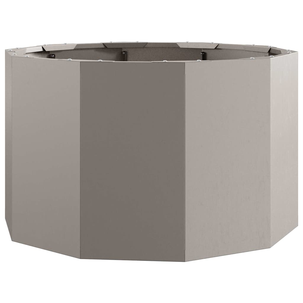 vidaXL Plantenbak Zwart 120 x 120 x 35 cm Staal