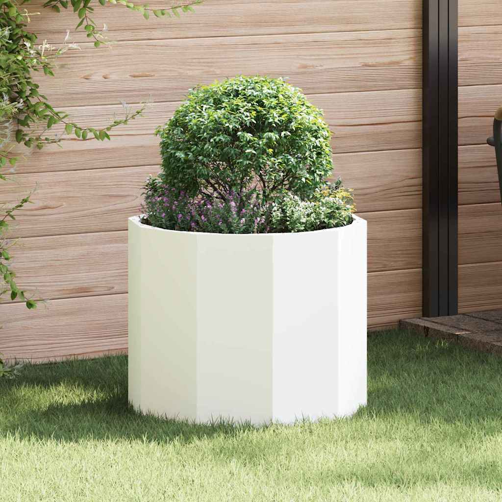 vidaXL Plantenbak Zwart 120 x 120 x 35 cm Staal