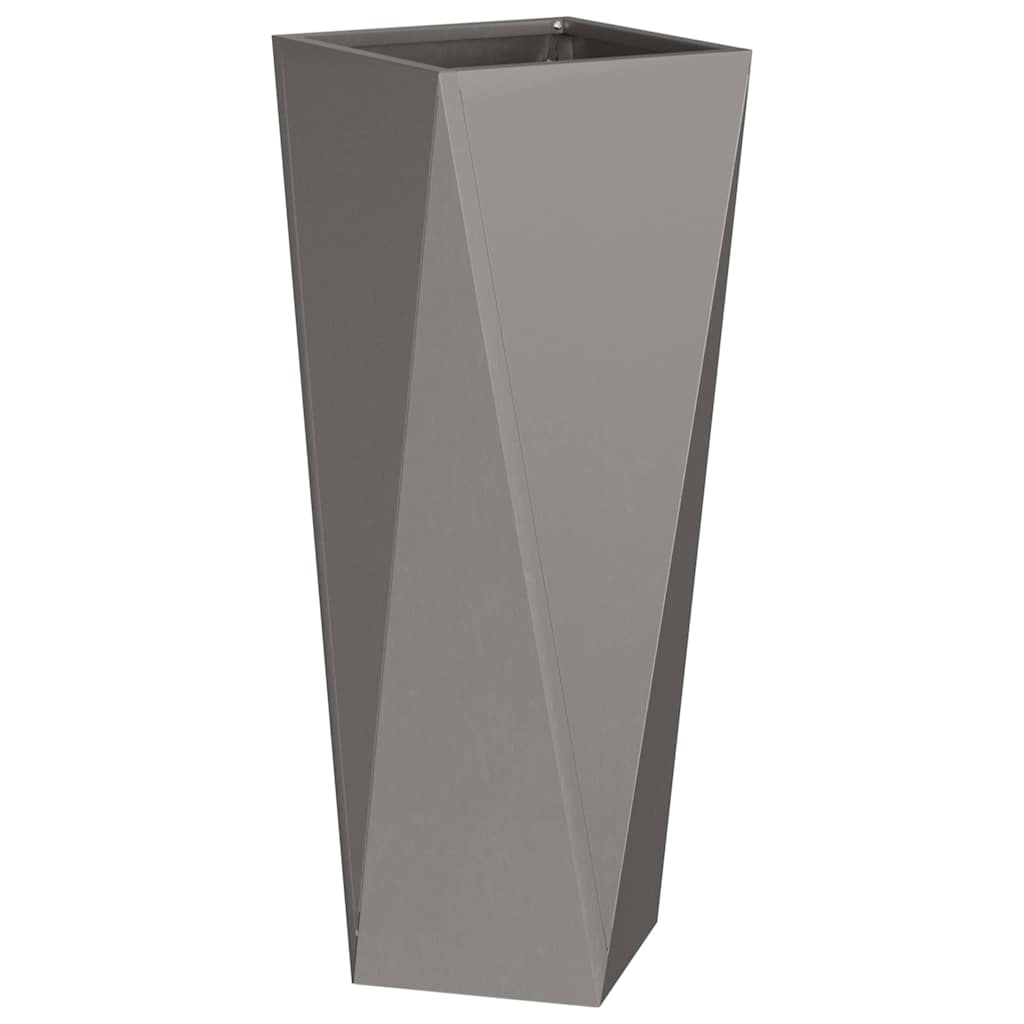 vidaXL Plantenbak Zwart 30 x 30 x 75 cm Staal