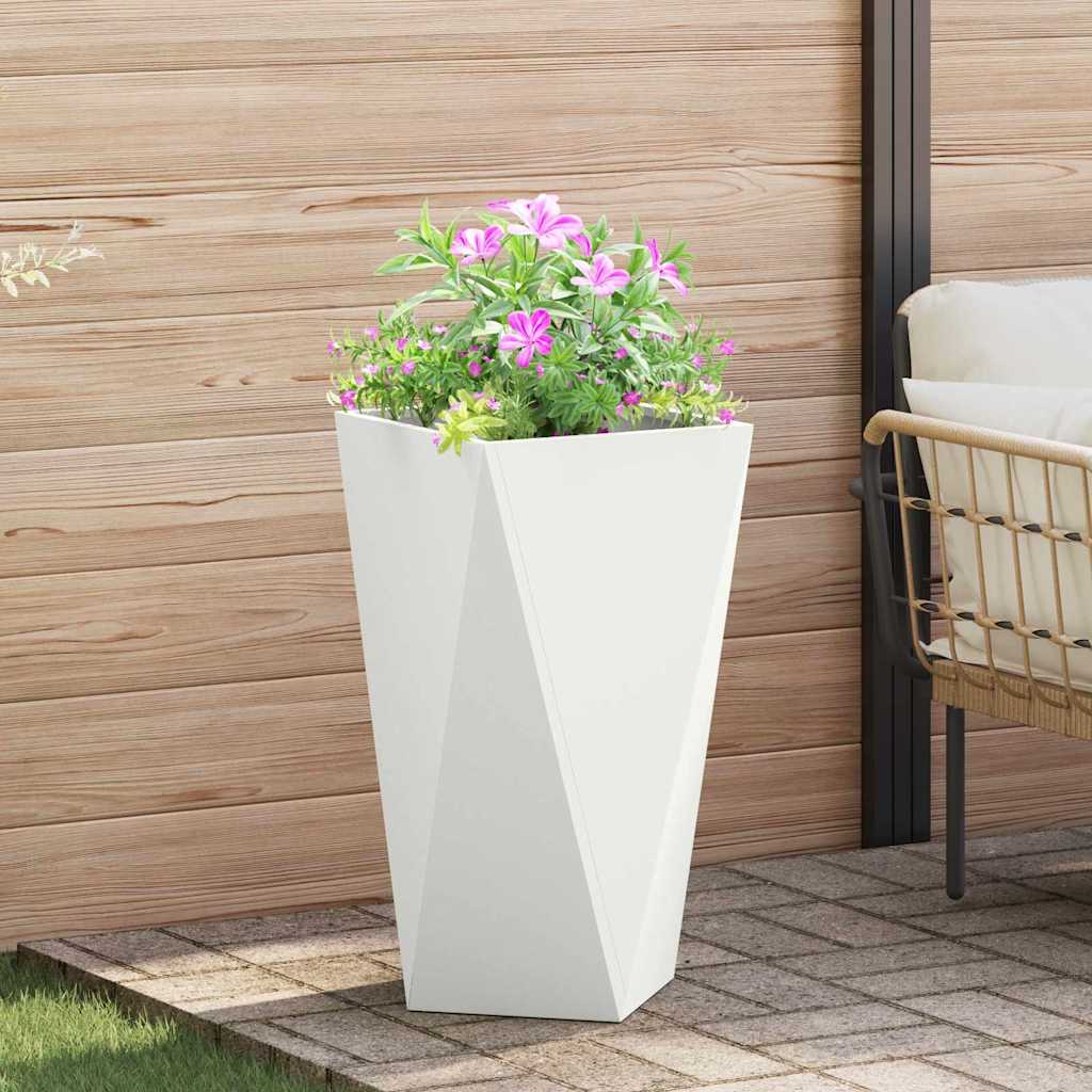 vidaXL Plantenbak Zwart 30 x 30 x 75 cm Staal
