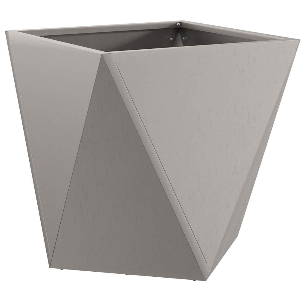 vidaXL Plantenbak Zwart 30 x 30 x 75 cm Staal