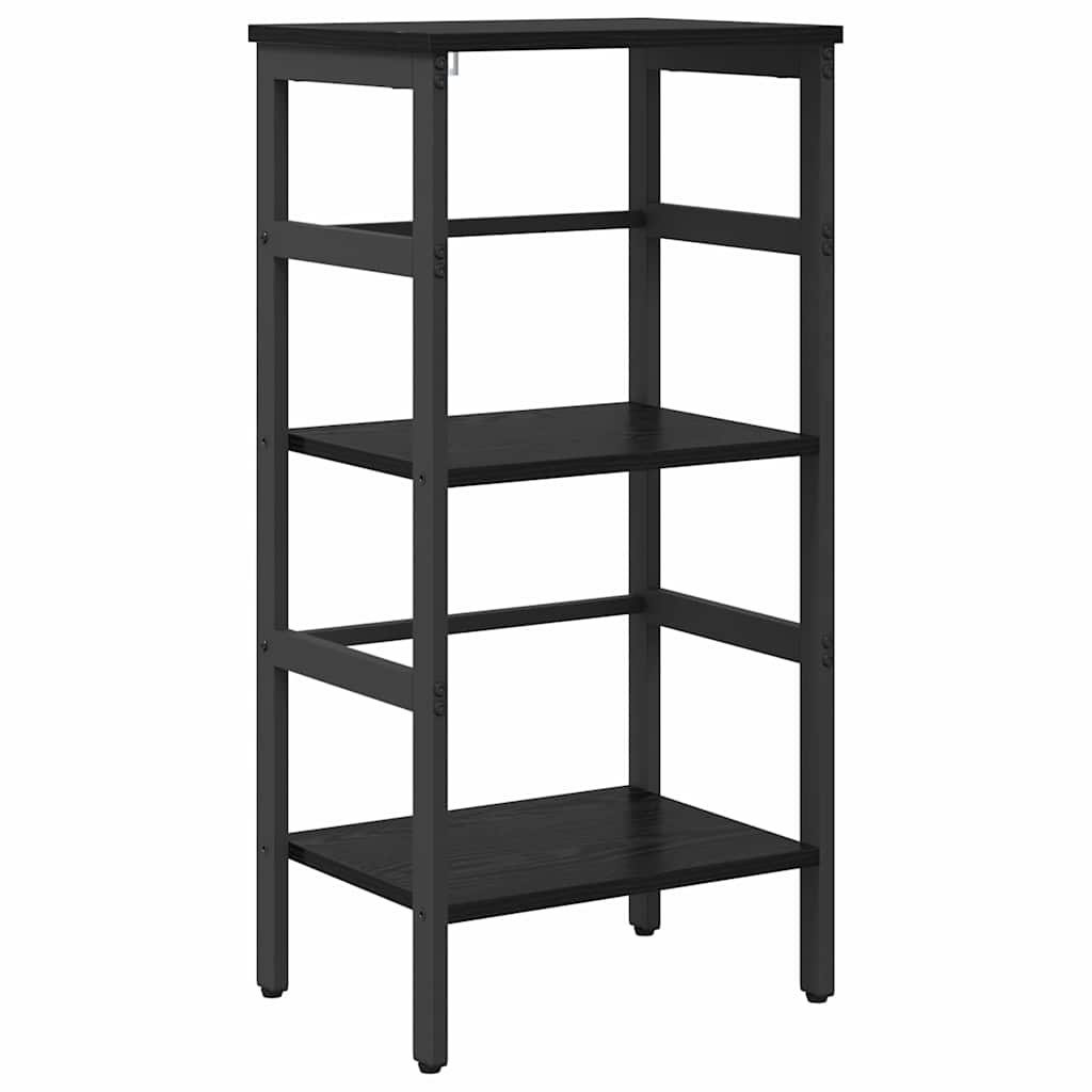 vidaXL Boekenkast Zwart Eiken 40 x 29,5 x 81 cm Bewerkt hout