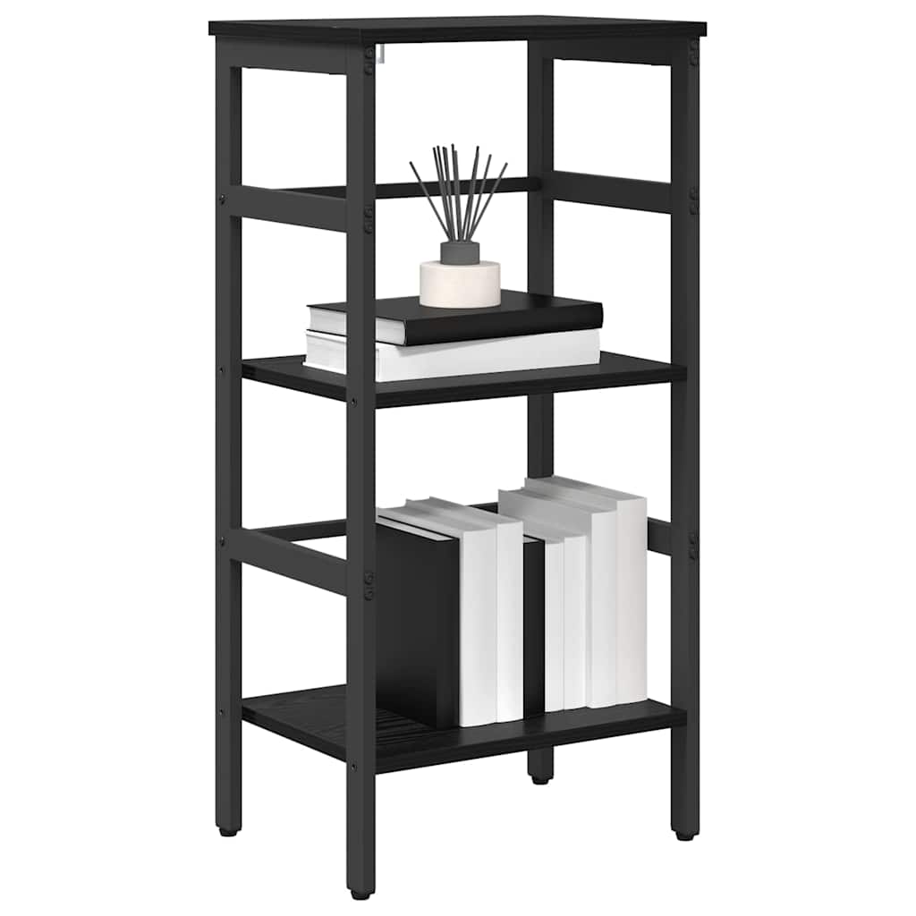 vidaXL Boekenkast Zwart Eiken 40 x 29,5 x 81 cm Bewerkt hout