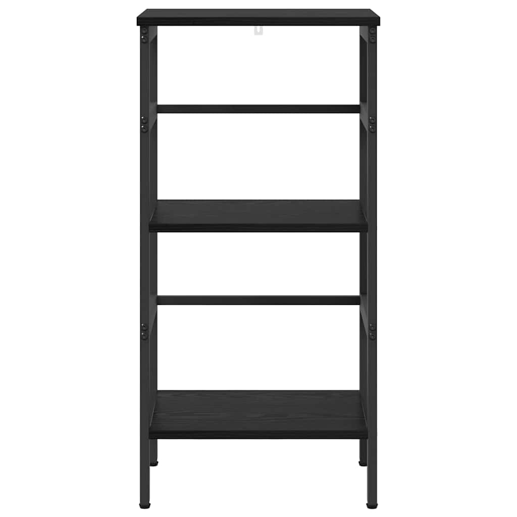 vidaXL Boekenkast Zwart Eiken 40 x 29,5 x 81 cm Bewerkt hout