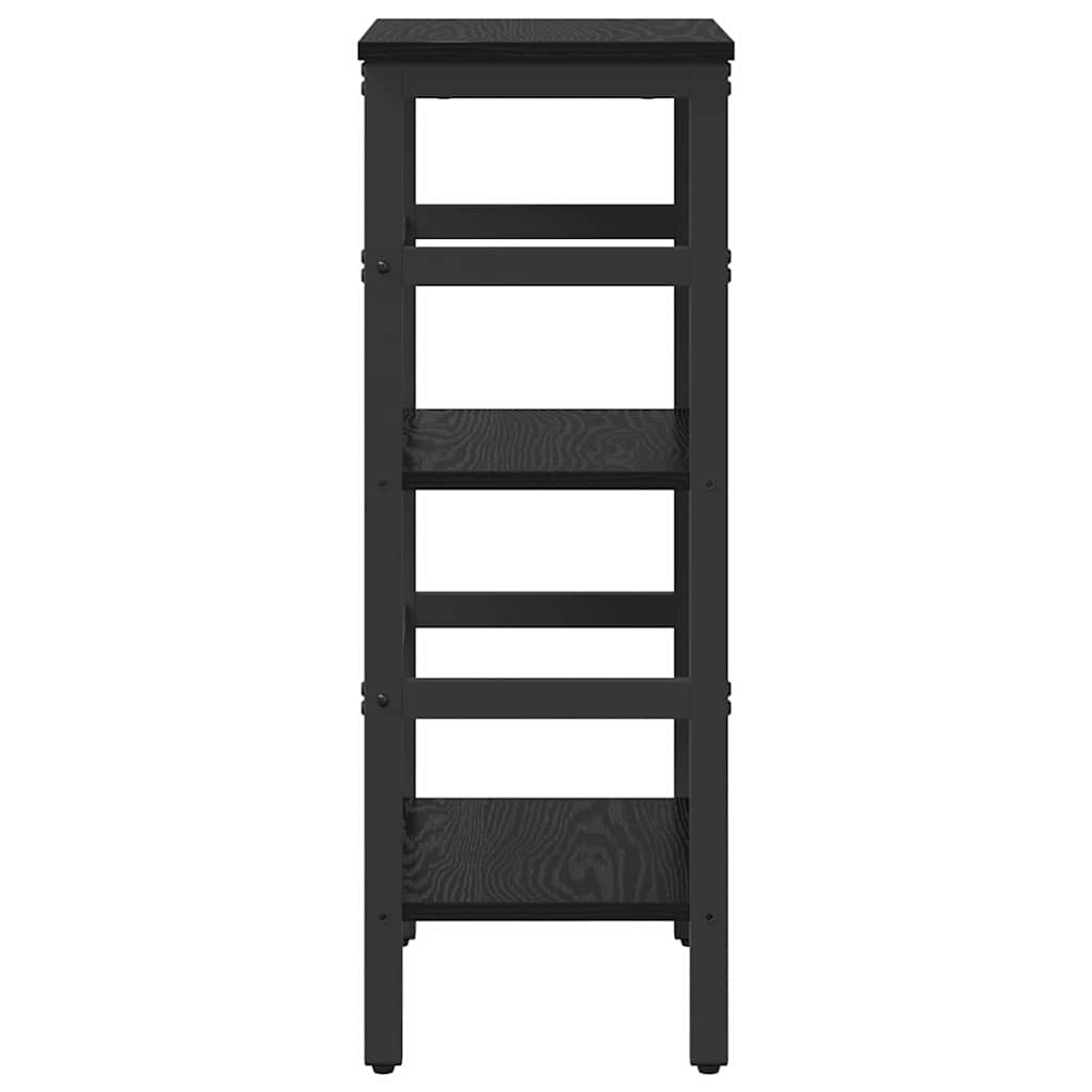 vidaXL Boekenkast Zwart Eiken 40 x 29,5 x 81 cm Bewerkt hout